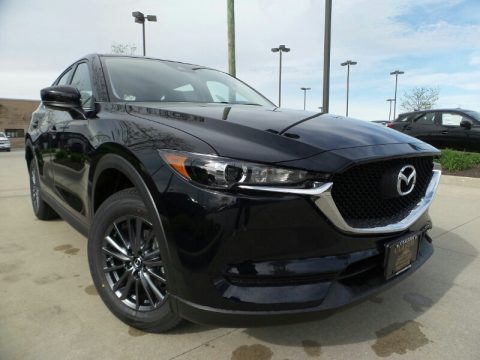 Jet Black Mica Mazda CX-5 Sport AWD.  Click to enlarge.