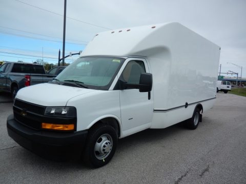 Summit White Chevrolet Express Cutaway 3500 Work Van.  Click to enlarge.
