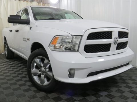 Bright White Ram 1500 Express Quad Cab 4x4.  Click to enlarge.