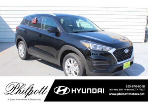 Black Noir Pearl Hyundai Tucson SEL.  Click to enlarge.