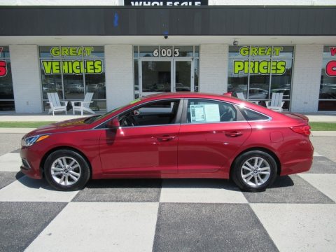 Venetian Red Hyundai Sonata SE.  Click to enlarge.