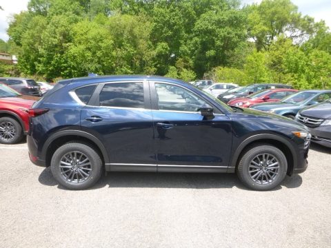 Deep Crystal Blue Mica Mazda CX-5 Touring AWD.  Click to enlarge.