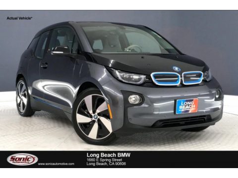 Mineral Grey Metallic BMW i3 with Range Extender.  Click to enlarge.