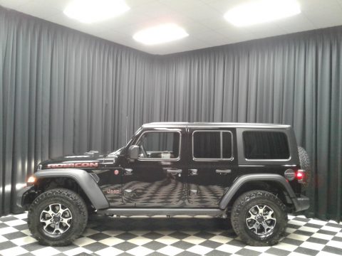 Black Jeep Wrangler Unlimited Rubicon 4x4.  Click to enlarge.