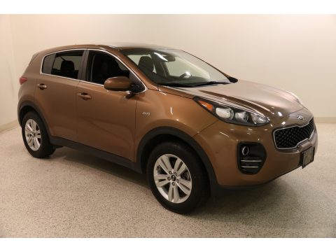 Burnished Copper Kia Sportage LX AWD.  Click to enlarge.