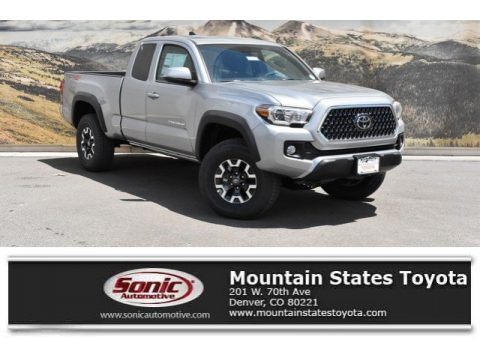 Silver Sky Metallic Toyota Tacoma TRD Sport Access Cab 4x4.  Click to enlarge.