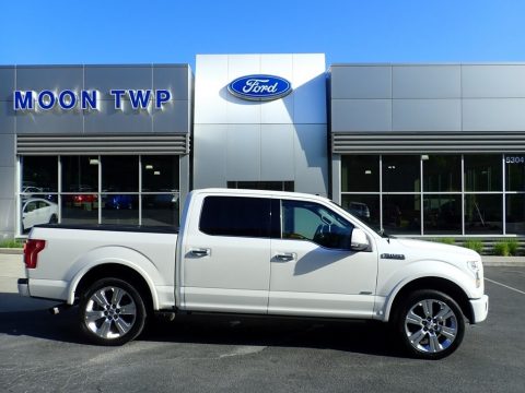 White Platinum Ford F150 Limited SuperCrew 4x4.  Click to enlarge.