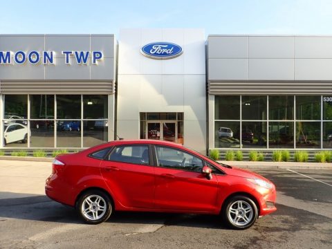 Hot Pepper Red Ford Fiesta SE Sedan.  Click to enlarge.