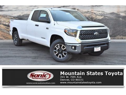 Super White Toyota Tundra TRD Off Road Double Cab 4x4.  Click to enlarge.