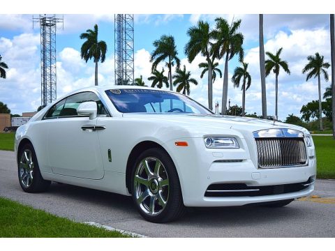 English White Rolls-Royce Wraith .  Click to enlarge.