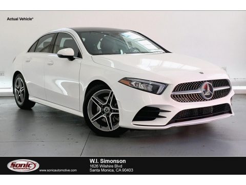 Polar White Mercedes-Benz A 220 Sedan.  Click to enlarge.