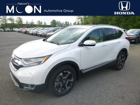 Platinum White Pearl Honda CR-V Touring AWD.  Click to enlarge.