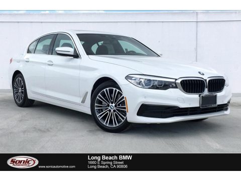 Alpine White BMW 5 Series 530i Sedan.  Click to enlarge.