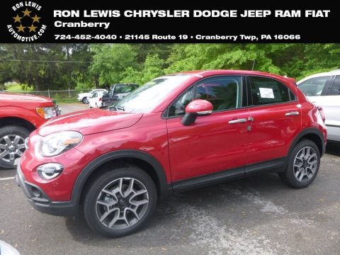 Rosso Passione (Red Hypnotique) Fiat 500X Trekking AWD.  Click to enlarge.