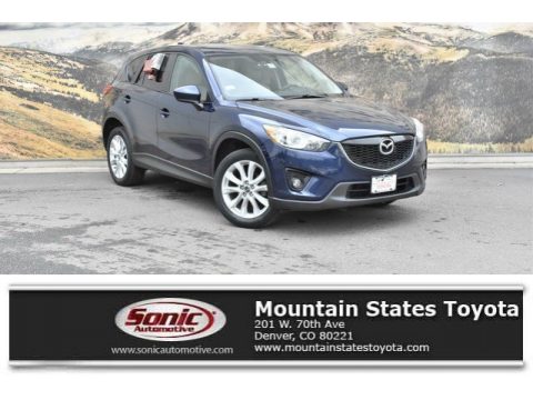 Stormy Blue Mica Mazda CX-5 Grand Touring AWD.  Click to enlarge.