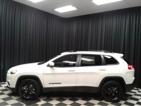 Pearl White Jeep Cherokee Latitude Plus.  Click to enlarge.