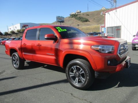 Barcelona Red Metallic Toyota Tacoma SR5 Double Cab 4x4.  Click to enlarge.