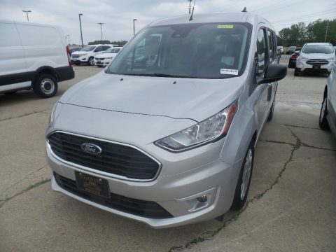 Ingot Silver Ford Transit Connect XLT Passenger Wagon.  Click to enlarge.
