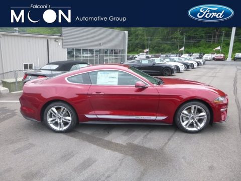 Ruby Red Ford Mustang EcoBoost Premium Fastback.  Click to enlarge.