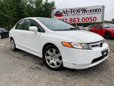 Taffeta White Honda Civic LX Sedan.  Click to enlarge.