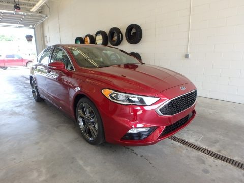 Ruby Red Ford Fusion V6 Sport AWD.  Click to enlarge.