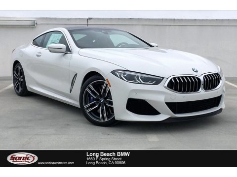 Alpine White BMW 8 Series 850i xDrive Coupe.  Click to enlarge.