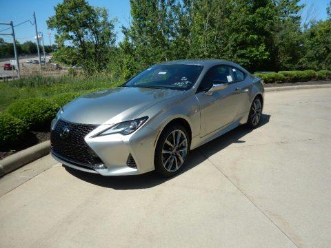 Atomic Silver Lexus RC 350 F Sport AWD.  Click to enlarge.