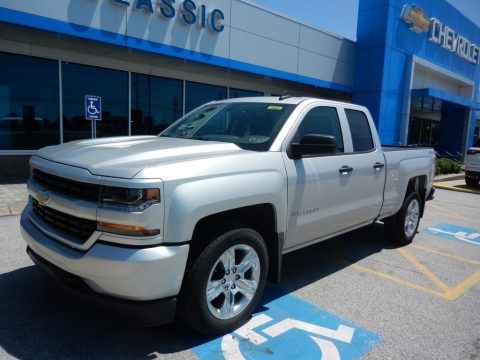 Silver Ice Metallic Chevrolet Silverado LD Custom Double Cab 4x4. Click to enlarge. Silver Ice Metallic Chevrolet Silverado LD Custom Double Cab 4x4. Click to enlarge.