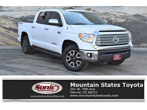 Super White Toyota Tundra Limited CrewMax 4x4.  Click to enlarge.