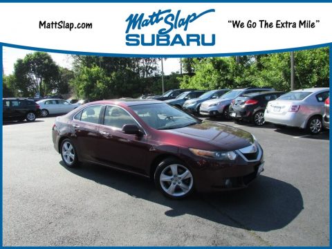 Basque Red Pearl Acura TSX Sedan.  Click to enlarge.