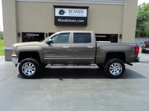 Brownstone Metallic Chevrolet Silverado 1500 LTZ Crew Cab 4x4.  Click to enlarge.