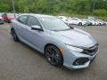 Front 3/4 View of 2019 Honda Civic Sport Touring Hatchback #5