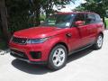 Front 3/4 View of 2019 Land Rover Range Rover Sport HSE #10