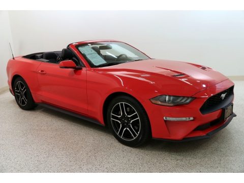 Race Red Ford Mustang EcoBoost Premium Convertible.  Click to enlarge.