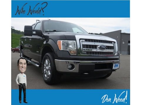Tuxedo Black Metallic Ford F150 XLT SuperCrew 4x4.  Click to enlarge.
