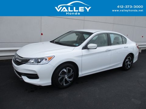 White Orchid Pearl Honda Accord LX Sedan.  Click to enlarge.