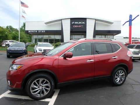 Cayenne Red Nissan Rogue SL AWD.  Click to enlarge.