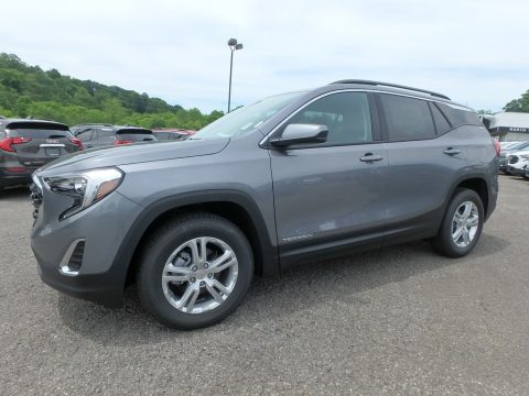 Satin Steel Metallic GMC Terrain SLE AWD.  Click to enlarge.