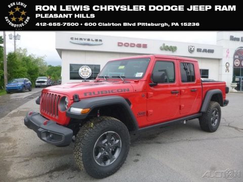 Firecracker Red Jeep Gladiator Rubicon 4x4.  Click to enlarge.