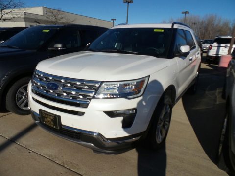 White Platinum Ford Explorer Limited 4WD.  Click to enlarge.