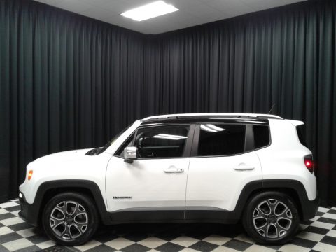 Alpine White Jeep Renegade Limited.  Click to enlarge.
