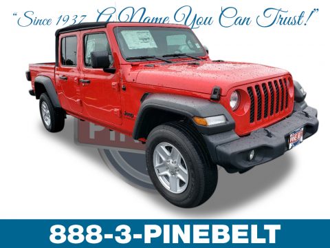 Firecracker Red Jeep Gladiator Sport 4x4.  Click to enlarge.