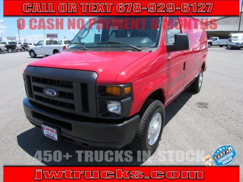 Vermillion Red Ford E Series Van E250 Cargo.  Click to enlarge.