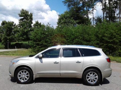Champagne Silver Metallic Buick Enclave Premium AWD.  Click to enlarge.