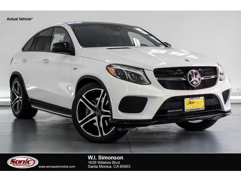 Polar White Mercedes-Benz GLE 43 AMG 4Matic Coupe.  Click to enlarge.