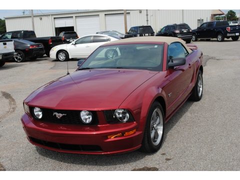 Redfire Metallic Ford Mustang GT Premium Convertible.  Click to enlarge.