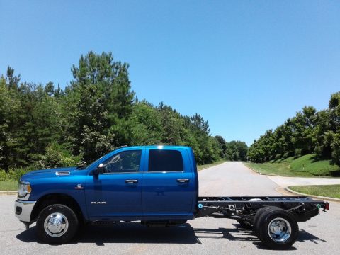Blue Streak Pearl Ram 3500 Tradesman Crew Cab 4x4 Chassis.  Click to enlarge.
