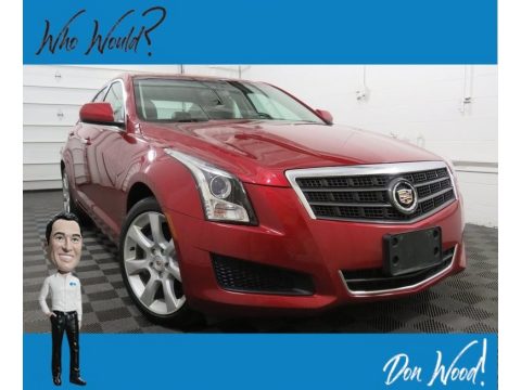 Red Obsession Tintcoat Cadillac ATS 2.0L Turbo AWD.  Click to enlarge.