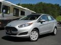 Front 3/4 View of 2019 Ford Fiesta S Sedan #1