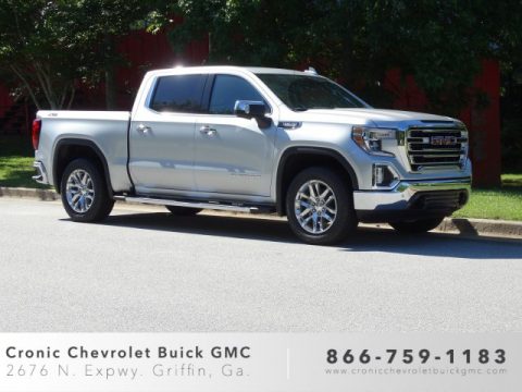 Quicksilver Metallic GMC Sierra 1500 SLT Crew Cab 4WD.  Click to enlarge.